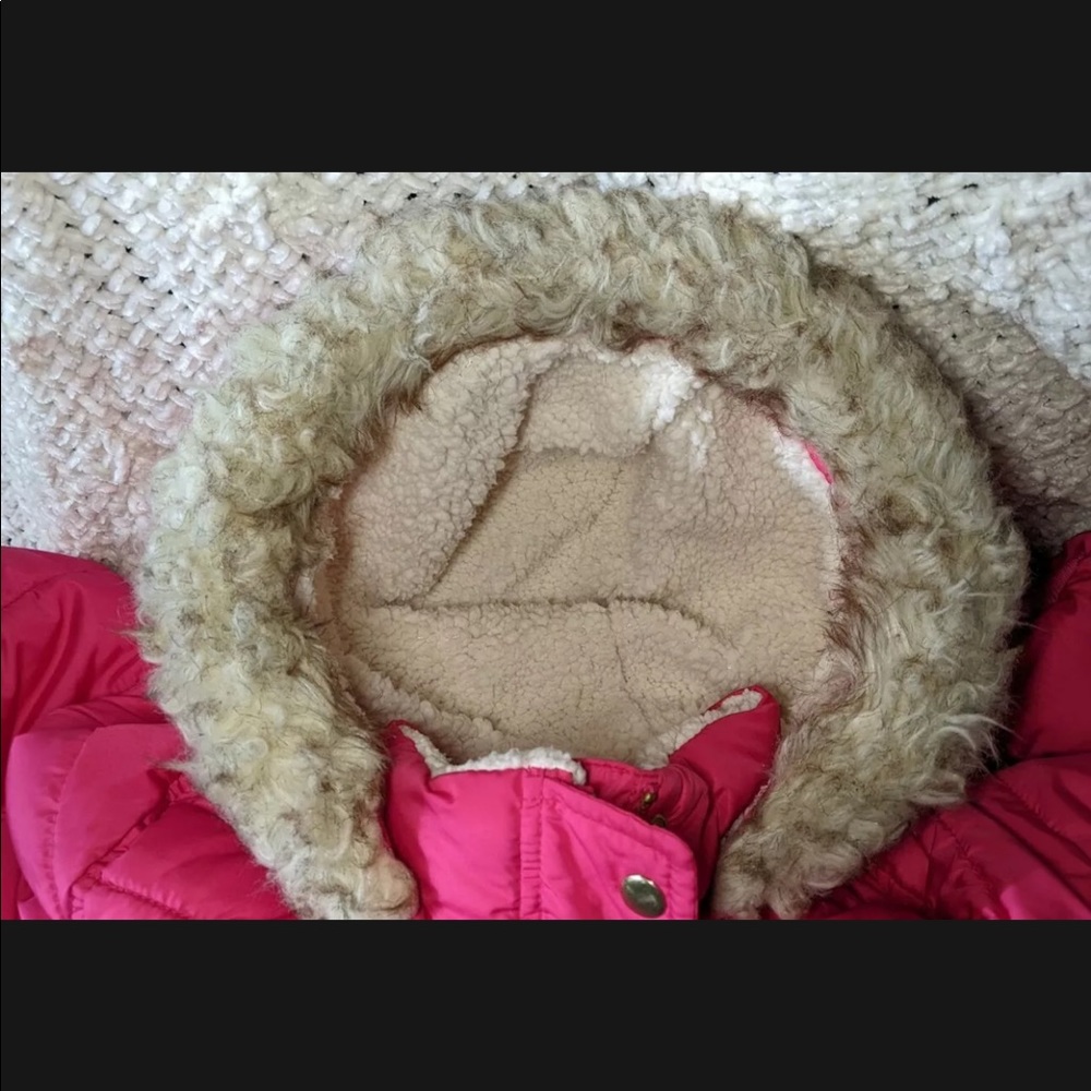 Old Navy Girls XL Pink Puffed Coat - Picture 9 of 11